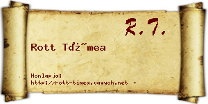 Rott Tímea névjegykártya